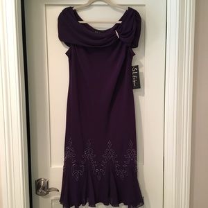 Beaded Marilyn Neck Dress